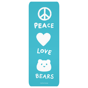 Peace, Love, Bears Yoga Mat