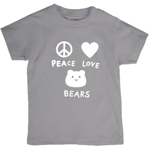 Peace, Love, Bears T-Shirt For Kids