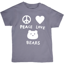 Load image into Gallery viewer, Peace Love Bears T-Shirt For Big Kids